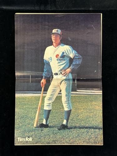 1974 Стив Роджърс от Монреальской изложба ПОДПИСА Бейзбол списание La Revue с голограммой - Списания MLB с автограф