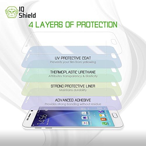 Защитно фолио IQ Shield е Съвместимо с Apple iPhone Plus 6S (iPhone 6 Plus 5,5 инча) Бистра Антипузырьковая филм LiquidSkin