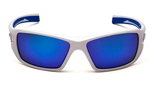 Защитни очила Pyramex Safety Velar в бяло-синя рамка /Огледални лещи Ice Blue Medium