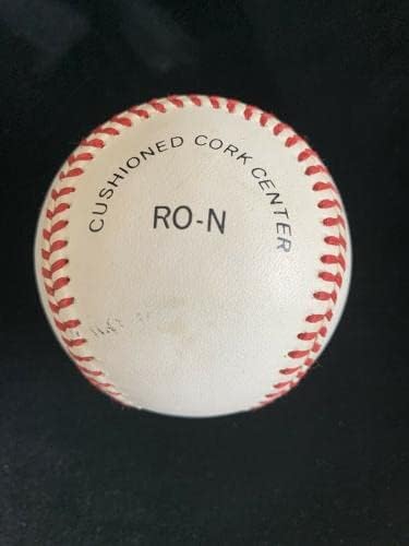 Боби Томсън (покойник) Ню Йорк Джайентс ПОДПИСАХА Официален Бейзболен топката NL с голограммой - Бейзболни топки с автографи