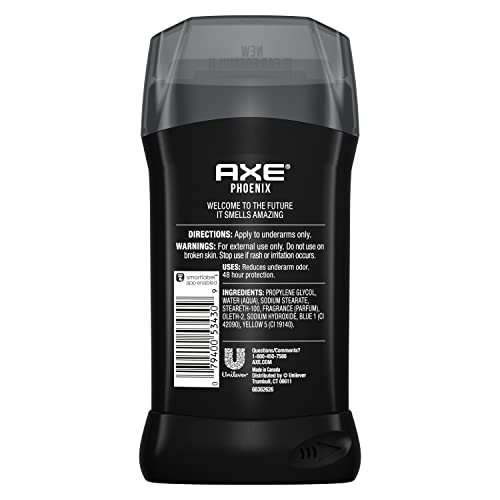 Дезодорант-Стик Двойно действие AXE За Дълготрайна защита от миризмата, Мъжки Дезодорант Phoenix с Мента и Розмарин Deo, Без алуминий,