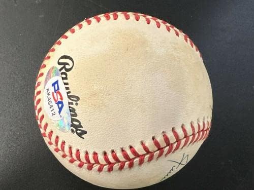 Ханк Аарон и Уили Мейс, Подписан с автограф William White N. L Baseball Psa coa - Бейзболни топки с автографи