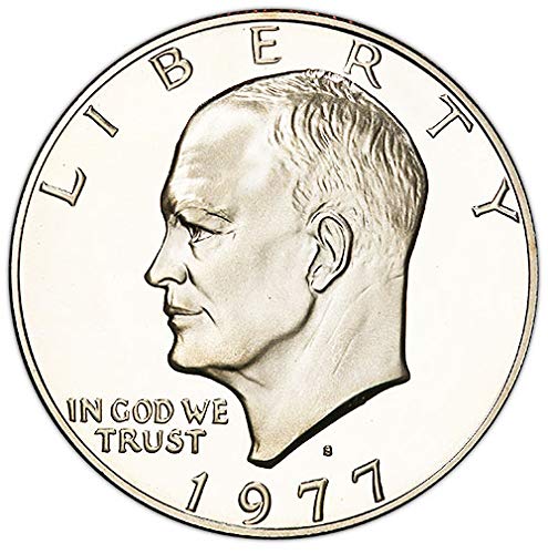 Монетен двор на САЩ от 1977 година на издаване Proof Eisenhower Dollar Choice Без лечение
