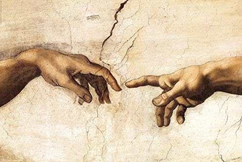 Студио B Творение на човешки ръце Микеланджело, Художествен плакат 24 x 36
