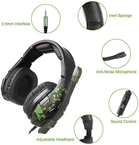 Най-новата детска Слушалки за Xbox one PS4-Жичен Детска стерео слушалки с 3,5 мм, слушалки с микрофон, регулатор на силата на звука