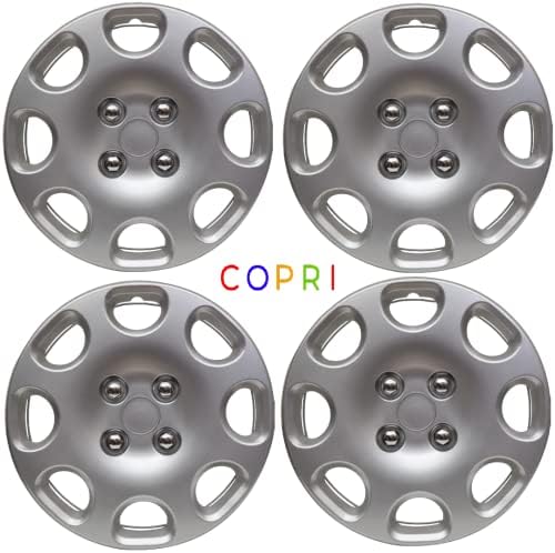 Комплект Copri от 4 Джанти Накладки 14-Инчов Сребрист цвят, Защелкивающихся На Ступицу, подходящ За Kia