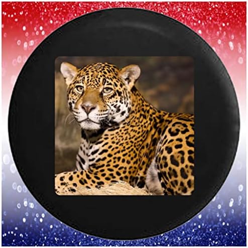 Черен Калъф за гуми Африканския Леопард Дивата Природа Гепард Котка от Джунглата Черно от 28 до 29 Инча