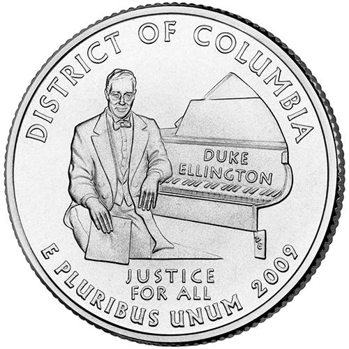 2009, P & D Сатинировка Територия на окръг Колумбия Избор тримесечие Необращенный Монетен двор на САЩ Комплект от 2 монети
