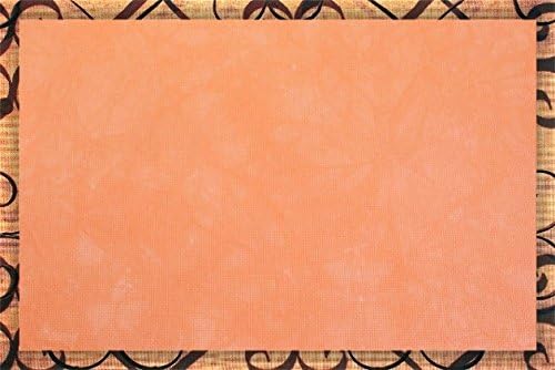 Плат ръчно рисувани 14 Count Aida, Бродирани кръстат бод (Zweigart) - 20 x 35 - Пъпеш, Портокал