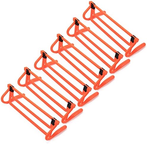 6 комплекти състезателни писти за подвижност с регулируеми удлинителями по височина – Неоново–Оранжев комплект и чанта за носене