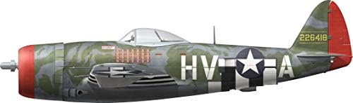 Aircorps Art P-47 Thunderbolt - Стенни стикер във формата на профила на самолета Gabby Gabreski | Подарък за момчетата и