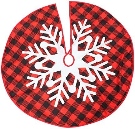 Cabilock Начало Декор Пола за Коледно Пола под формата на Снежинки Подложка за Коледно Пола За Коледно Празнична Украса Под Коледна Елха Украшение