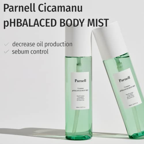 Комплект за измиване на лицето и изплакване на тялото Parnell Cicamanu за всички видове кожа, за борба с акне, Корейски