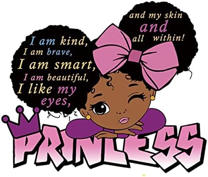 Стикери за стена за Спалнята на Момичетата, Черна Момиче е Магически Стикер на Стената с Вдъхновяващ Цитат, Розово Декор Афроамериканская