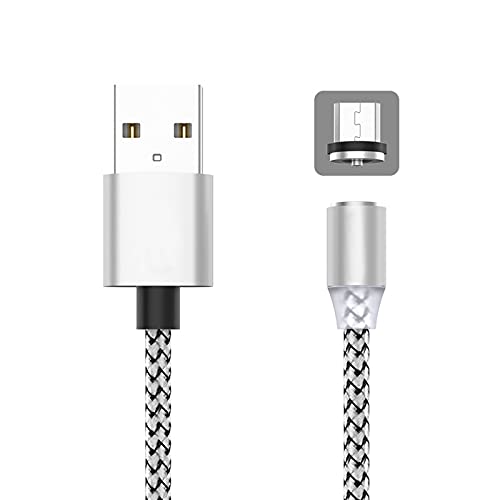 [2] Магнитен кабел Micro USB с дължина 2 м за зареждане на мобилен телефон Samsung Android Type-C за iPhone XR Xs 8, Магнитно Зарядно Устройство,