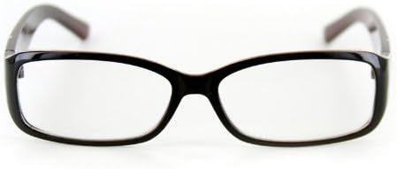 Модерни правоъгълни очила за четене Венера от Ritzy Readers (кафяв +1,75)