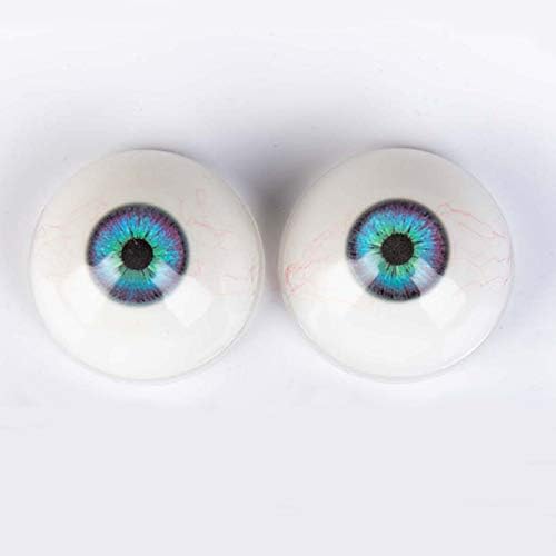 2 чифта силиконови куклени очи от ТПЭ с зачервени, 32 мм Полукруглыми Глазными Ябълки от акрилна смола за куклен Мечки (кафяв