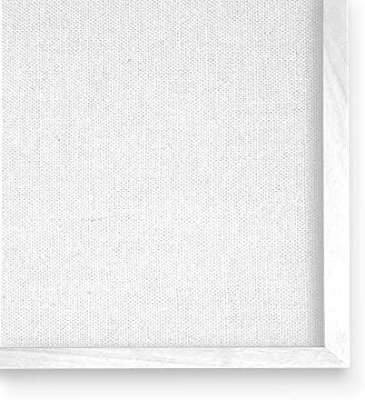 Черна чанта Stupell Industries Glam Eyes, дизайн на Аманда Грийнуд, монтиран на стената фигура в бяла рамка, 24 x 30