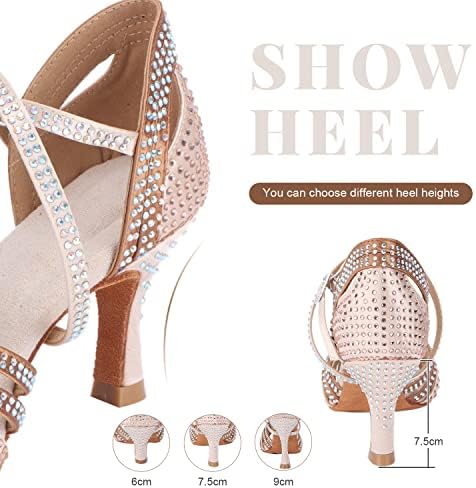 Обувки за Танци балната зала FUKZTE Дамски Обувки За Практикуване на Латиноамериканска Салса Обувки За Танцьори Обувки За изпълнения