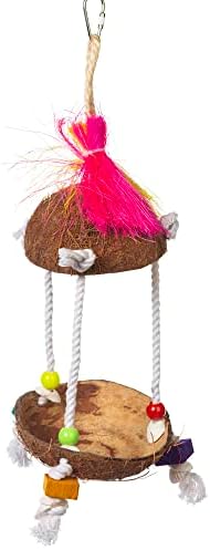 Prevue Стоки за домашни любимци, Храна и Забавления Тропически Закачки Tiki Hut Bird Toy 62188