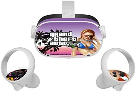 Уличен Похитителят на видео игри Oculus Quest 2 на Кожата VR 2 Кожи Слушалки и Контролери Стикер, Защитен Стикер Аксесоари