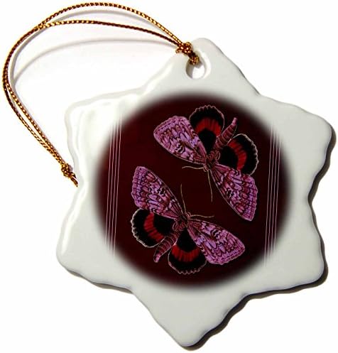 3. Начертайте лилаво и лавандовых на пеперуди в текстурированном бордовом. - Декорации (orn-53921-1)