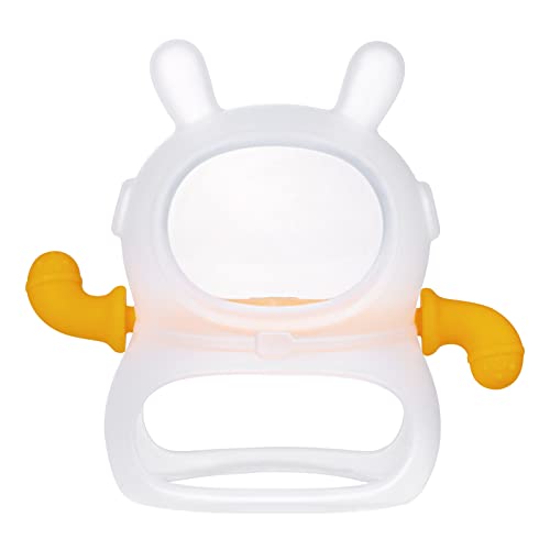 Ръкавици-Прорезыватель Space Rabbit, Силиконова Детска играчка-Прорезыватель със защита от падане за бебета над 3 месеца,