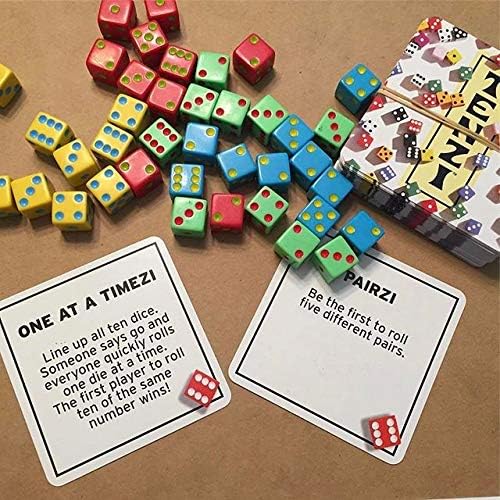 ТЕНЗИ 77 Начини да изиграят Допълнителен набор от карти за игра със Зарове Party - на Възраст от 7 до 97 години