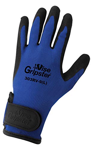 Глобалната ръкавица 303RV Vise Gripster, Гумена Ръкавица, Работна, Много голяма, Синя / черна (размер 72)
