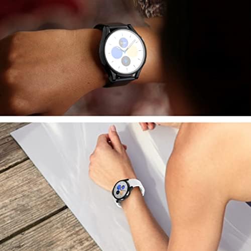 Калъф за Samsung Galaxy Watch 5/4 40 мм, 2 комплект Защитно фолио за екрана, Изцяло Затварящ Предната панел, Сменяеми Аксесоари