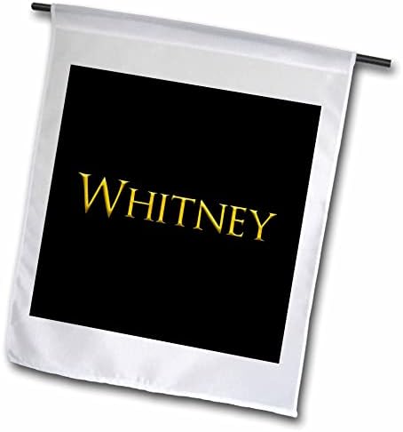 3дРоуз Уитни Често срещано име за момче в Америка. Жълти на черни флагах (fl-365927-2)