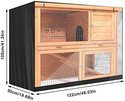Клетка за зайче на Кутията за клетки за зайци - Вътрешна Капачка за клетка за зайче на открито, Прахоустойчив Аксесоар за клетки за птици