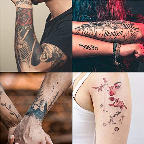 GUANGMING - Празен Грим за практикуване на татуировката, Кожата на практика татуировки 10 бр. Двустранни Силиконови облицовки за практикуване