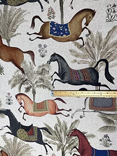 Кон Сив памучен плат ярдами Metars Арабски кон Материал за шиене Текстил с домашен любимец модел за възглавници, завеси, декоративно-приложно