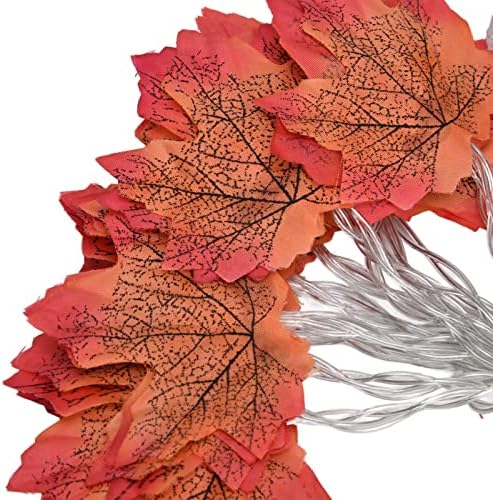 Най-НАКРАЯ, Декоративни Изделия От Струнна Лампи Maple Leaf, Led Низ Лампа Maple Leaf С батерии