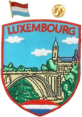 A-ONE Luxembourg City View Ютия на нашивке със собствените си ръце + Люксембургская тънка метална жени, пришитая желязо термосвариваемый