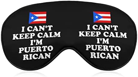 Аз Не Мога да Запази Спокойствие, аз Пуэрториканец, Маска За Сън, Лека Маска с Превръзка на Очите, Калъф за Очи с Регулируема