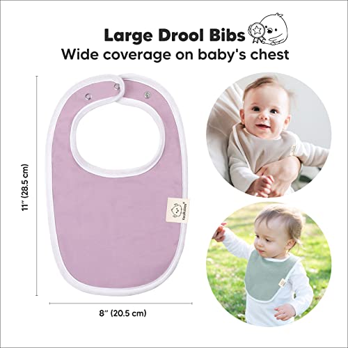 8 Опаковки, органични бебешки нагрудников за момичета и момчета - Детски Престилки за никнене на млечни зъби за момче, Момиче