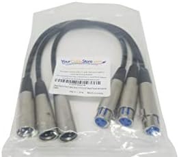 Във вашия кабел магазина се съхраняват три опаковки микрофонных кабели XLR 3P за мъже и жени с дължина 1 Метър