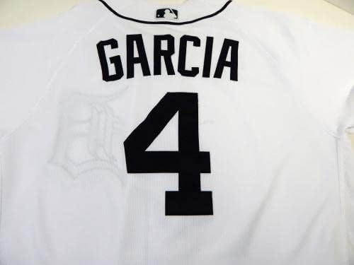 2021 Детройт Тайгърс Грег Гарсия №4, Издаден в Бяла фланелка 42 709 - Използваните в играта тениски MLB
