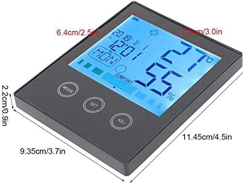 WXYNHHD Дигитален Влагомер, Термометър, Сензори за Влажност Монитор Индикатор на Сензора за Температурата на Показване на Времето