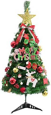 Коледно дърво, Предварително осветени Коледна елха, Изкуствена Коледна елха за помещения, Коледни декорации за Всекидневна, Градина (Цвят: