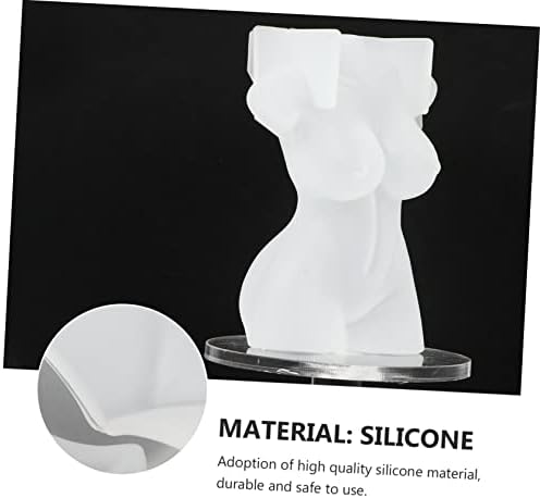 COHEALI 3шт Мухъл 3D Силиконова Форма на Статуята на Богинята на Манекен Глинени Форми на 3D Формата на Човешкото Тяло под Формата