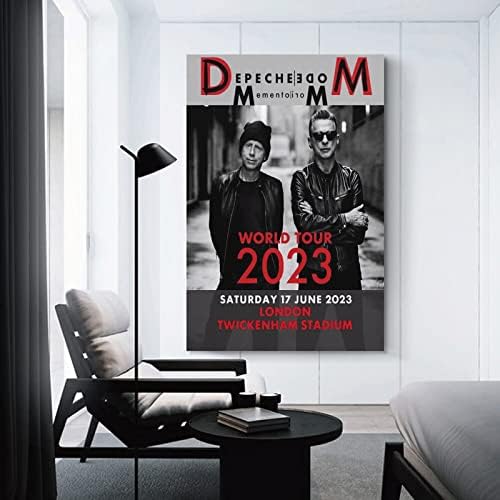 ХАБРУР Depeche Mode 2023 Платно Плакат Стенни Декоративни Художествена Живопис Украса на Хола Спални Подарък Без рамка-style12x18