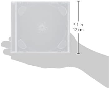 Овална Мултимедиен Японски 2D-калъф за cd-та, 0,4 инча (10 мм) Дебелина лого, Настанява калъф за 2 cd-та, прозрачен тава за 50 броя,