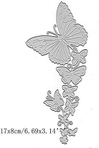 Рамка с Метална пеперуда Щанцоване, Цвете, Пеперуда Лейси Кантиране на Ръба на Режещи Удари Изрязани Шаблони за Албума САМ