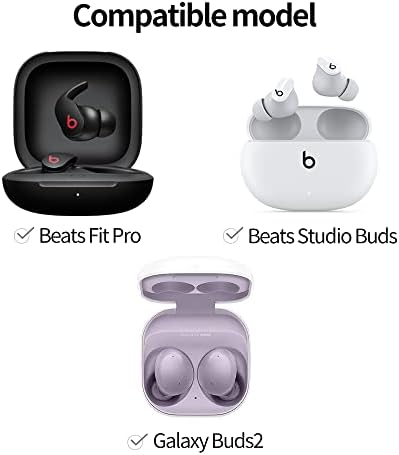 втулки diofit/ Galaxy Buds2 Pro/Beats Fit Pro/Beats Studio Рецептори, Съвместима за Samsung и Beats (силикон черен (SML))