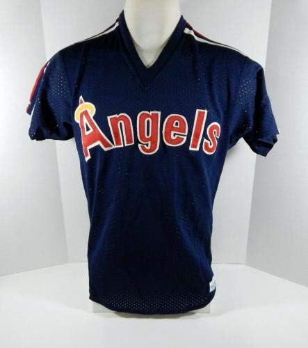 В края на 1980-те California Angels 40 В играта е Използвана тъмно Синя Риза За Тренировка Вата DP04611 В играта, за да Използва