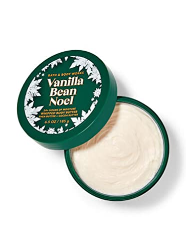 Масло за тяло Bath and Body Works Vanilla Bean Noel С масло от Шеа и кокос - 6,5 унции (Vanilla Bean Noel)