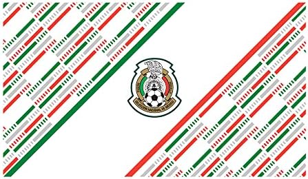 Мексиканския Национален Отбор Пунктирана Линия Диагонал Фон Бутилка за Вода от Неръждаема Стомана с обем 17 Мл, 17 Грама,